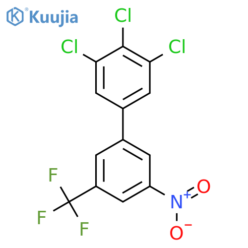 5'-Nitro-3,4,5-trichloro-3'-(trifluoromethyl)biphenyl structure