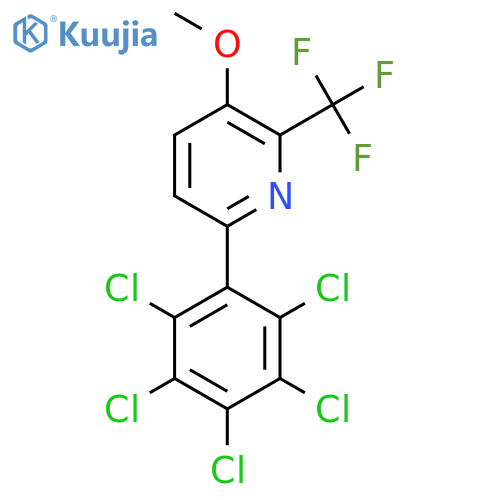 3-Methoxy-6-(perchlorophenyl)-2-(trifluoromethyl)pyridine structure