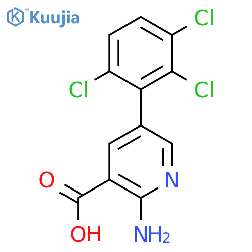 2-Amino-5-(2,3,6-trichlorophenyl)nicotinic acid structure