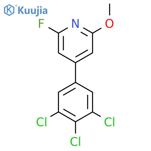 2-Fluoro-6-methoxy-4-(3,4,5-trichlorophenyl)pyridine structure