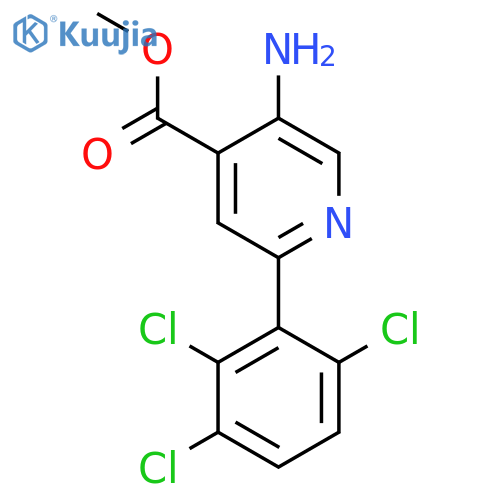 Methyl 5-amino-2-(2,3,6-trichlorophenyl)isonicotinate structure