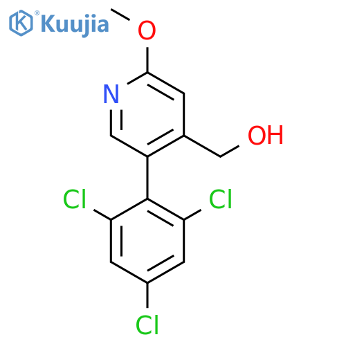 2-Methoxy-5-(2,4,6-trichlorophenyl)pyridine-4-methanol structure