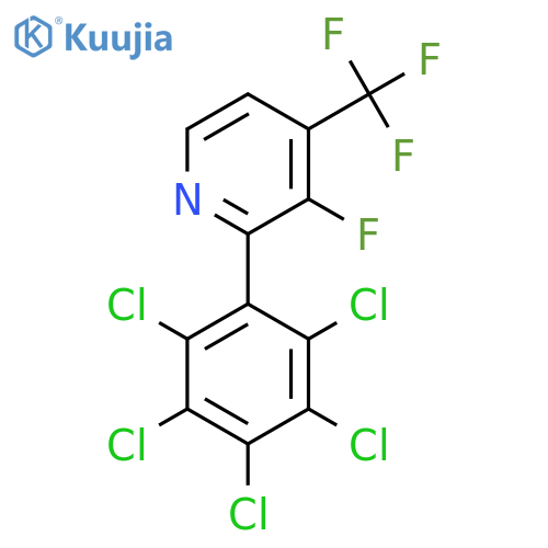 3-Fluoro-2-(perchlorophenyl)-4-(trifluoromethyl)pyridine structure