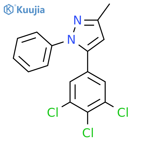 3-Methyl-1-phenyl-5-(3,4,5-trichlorophenyl)pyrazole structure