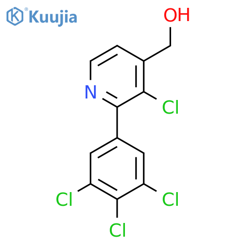 3-Chloro-2-(3,4,5-trichlorophenyl)pyridine-4-methanol structure