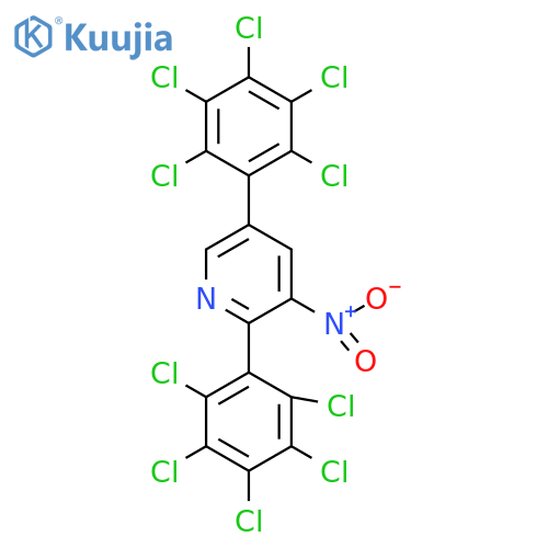2,5-Bis(perchlorophenyl)-3-nitropyridine structure