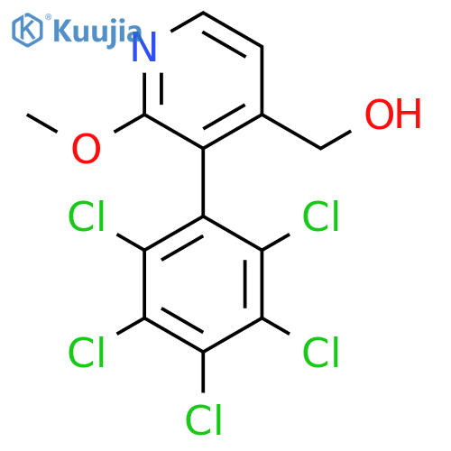 2-Methoxy-3-(perchlorophenyl)pyridine-4-methanol structure