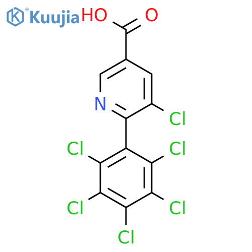 5-Chloro-6-(perchlorophenyl)nicotinic acid structure