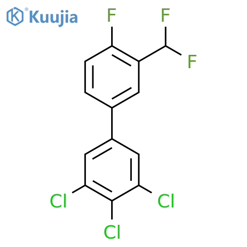 3'-(Difluoromethyl)-4'-fluoro-3,4,5-trichlorobiphenyl structure