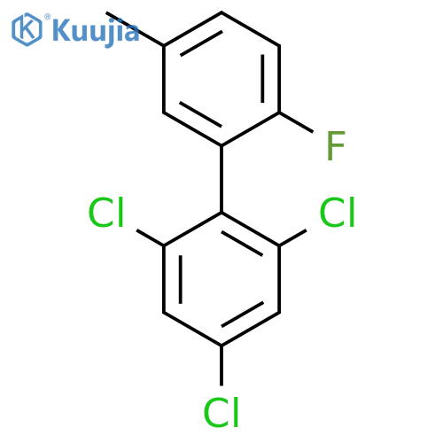 2'-Fluoro-5'-methyl-2,4,6-trichlorobiphenyl structure