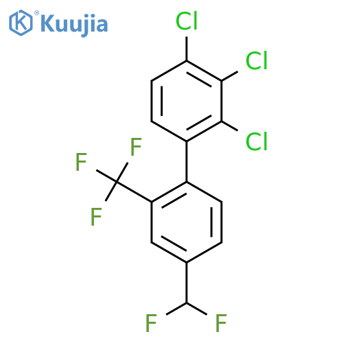 4'-(Difluoromethyl)-2,3,4-trichloro-2'-(trifluoromethyl)biphenyl structure