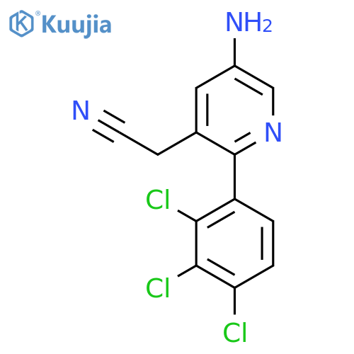 5-Amino-2-(2,3,4-trichlorophenyl)pyridine-3-acetonitrile structure