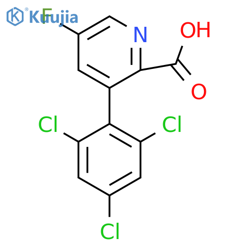 5-Fluoro-3-(2,4,6-trichlorophenyl)picolinic acid structure