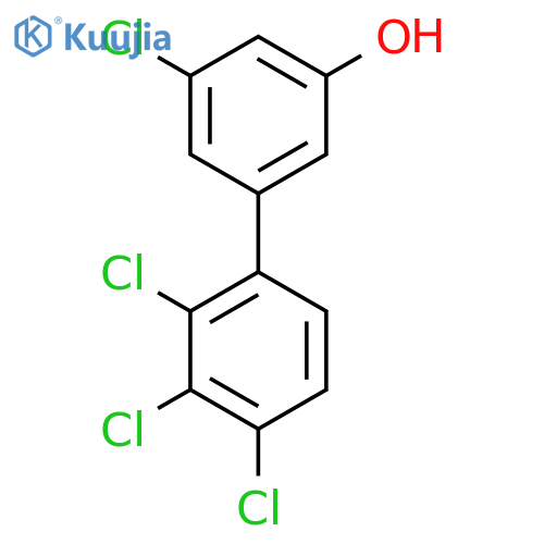 3-Hydroxy-5,2',3',4'-tetrachlorobiphenyl structure