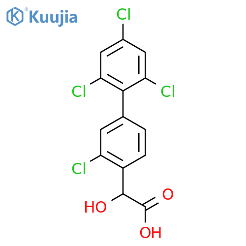 Hydroxy-(3,2',4',6'-tetrachlorobiphenyl-4-yl)-acetic acid structure