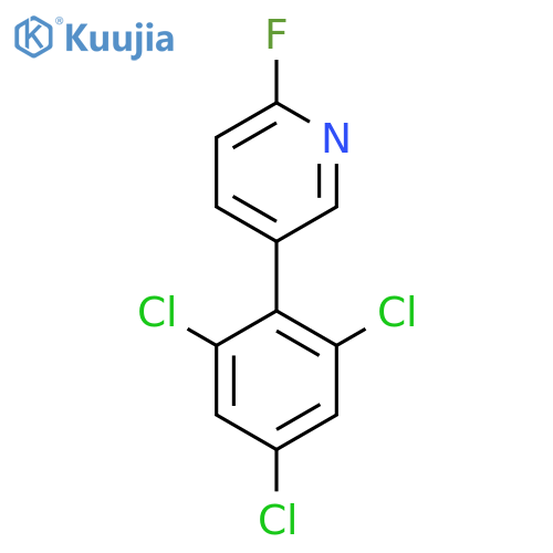 2-Fluoro-5-(2,4,6-trichlorophenyl)pyridine structure