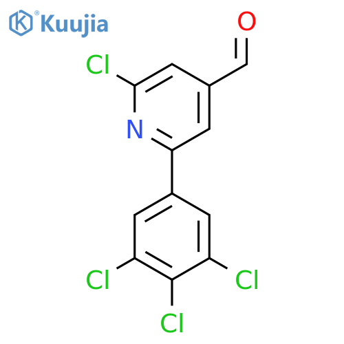 2-Chloro-6-(3,4,5-trichlorophenyl)isonicotinaldehyde structure