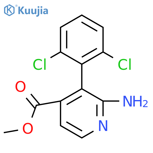 Methyl 2-amino-3-(2,6-dichlorophenyl)isonicotinate structure