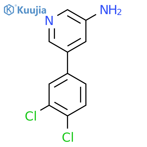 3-Amino-5-(3,4-dichlorophenyl)pyridine structure