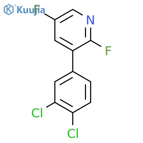 3-(3,4-Dichlorophenyl)-2,5-difluoropyridine structure