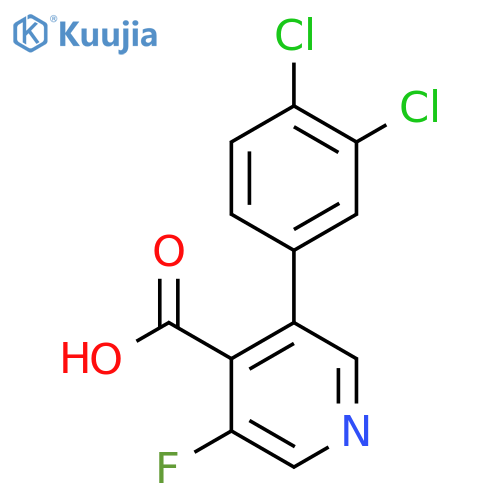 3-(3,4-Dichlorophenyl)-5-fluoroisonicotinic acid structure
