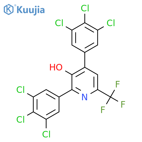 2,4-Bis(3,4,5-trichlorophenyl)-3-hydroxy-6-(trifluoromethyl)pyridine structure