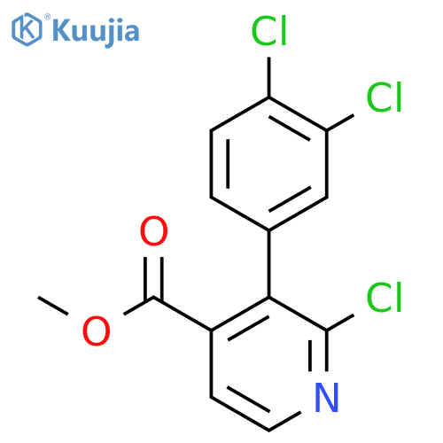 Methyl 2-chloro-3-(3,4-dichlorophenyl)isonicotinate structure