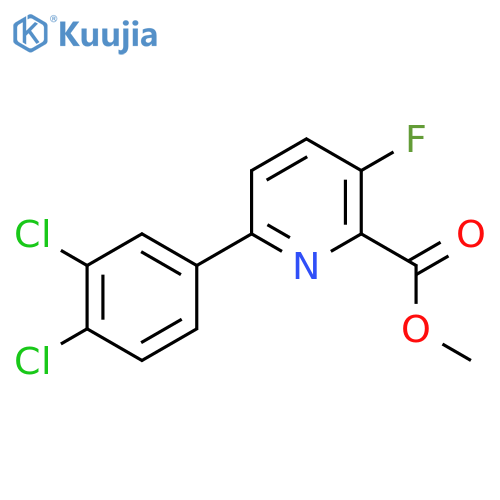 Methyl 6-(3,4-dichlorophenyl)-3-fluoropicolinate structure