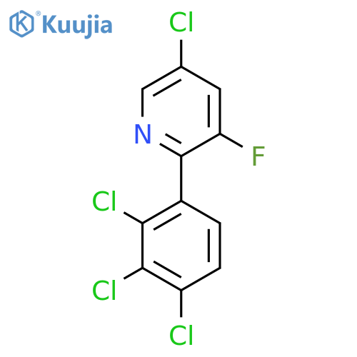 5-Chloro-3-fluoro-2-(2,3,4-trichlorophenyl)pyridine structure
