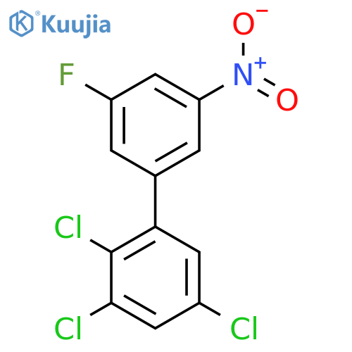 5'-Fluoro-3'-nitro-2,3,5-trichlorobiphenyl structure