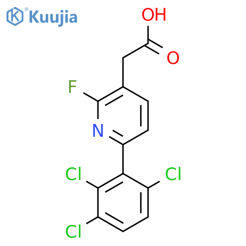 2-Fluoro-6-(2,3,6-trichlorophenyl)pyridine-3-acetic acid structure