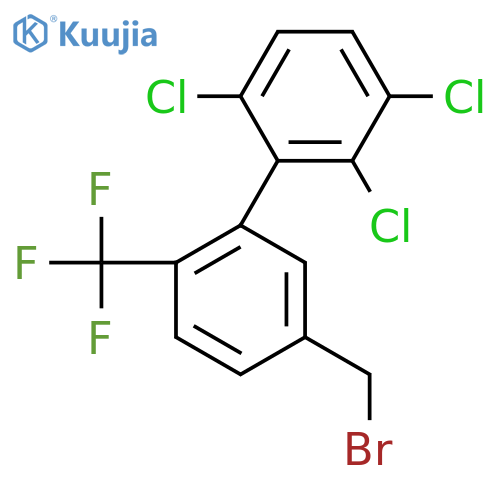 5'-(Bromomethyl)-2,3,6-trichloro-2'-(trifluoromethyl)biphenyl structure