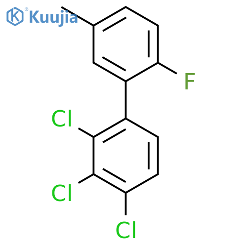 2'-Fluoro-5'-methyl-2,3,4-trichlorobiphenyl structure