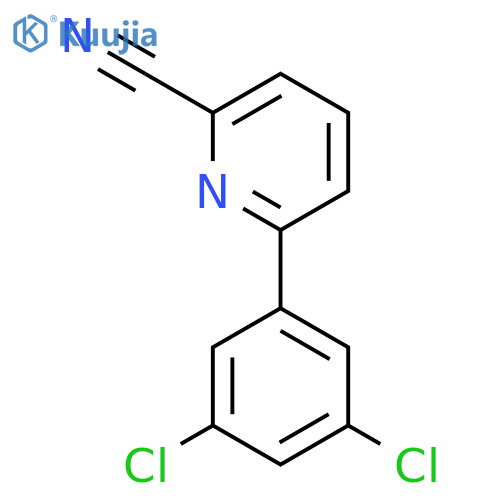 6-(3,5-Dichlorophenyl)picolinonitrile structure