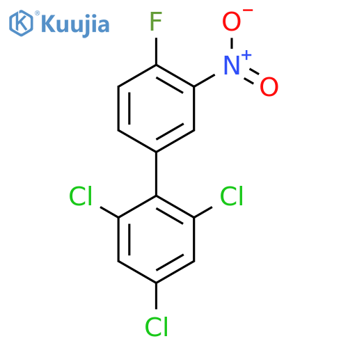 4'-Fluoro-3'-nitro-2,4,6-trichlorobiphenyl structure
