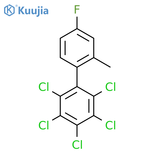 4'-Fluoro-2'-methyl-2,3,4,5,6-pentachlorobiphenyl structure