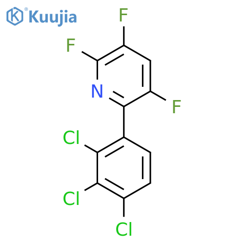 6-(2,3,4-Trichlorophenyl)-2,3,5-trifluoropyridine structure