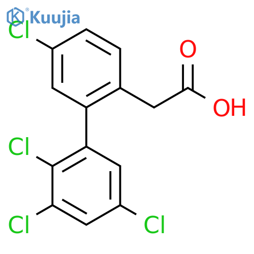 5,2',3',5'-Tetrachlorobiphenyl-2-acetic acid structure