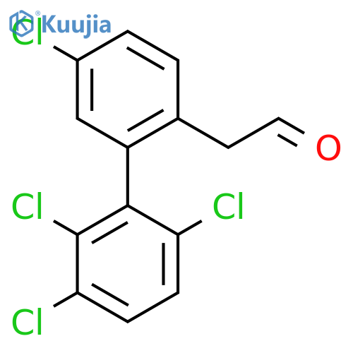 5,2',3',6'-Tetrachlorobiphenyl-2-ethanone structure