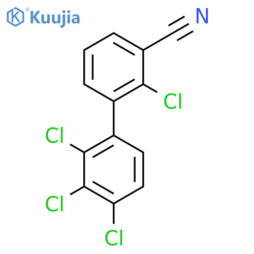 2,2',3',4'-Tetrachlorobiphenyl-3-carbonitrile structure