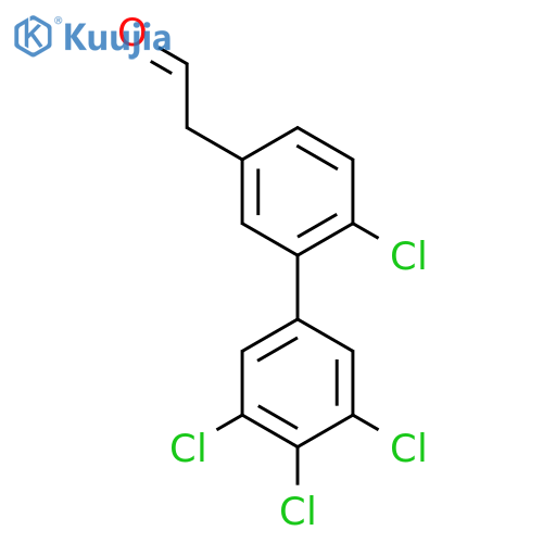 6,3',4',5'-Tetrachlorobiphenyl-3-ethanone structure