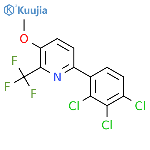 3-Methoxy-6-(2,3,4-trichlorophenyl)-2-(trifluoromethyl)pyridine structure