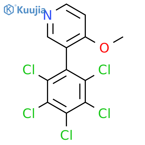 4-Methoxy-3-(perchlorophenyl)pyridine structure