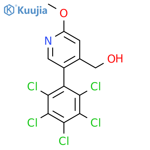 2-Methoxy-5-(perchlorophenyl)pyridine-4-methanol structure