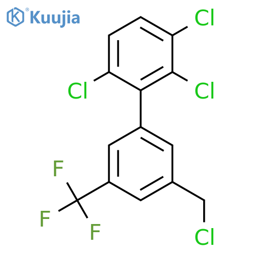 3'-(Chloromethyl)-2,3,6-trichloro-5'-(trifluoromethyl)biphenyl structure