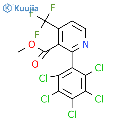 Methyl 2-(perchlorophenyl)-4-(trifluoromethyl)nicotinate structure