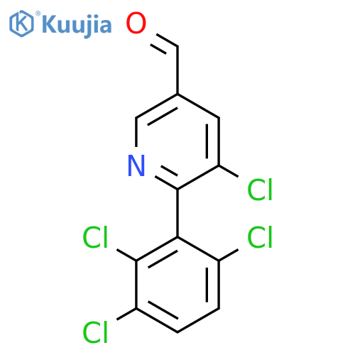 5-Chloro-6-(2,3,6-trichlorophenyl)nicotinaldehyde structure