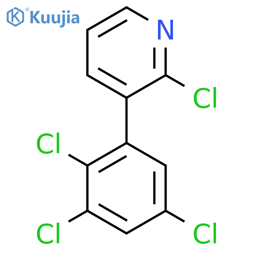 2-Chloro-3-(2,3,5-trichlorophenyl)pyridine structure