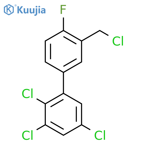 3'-(Chloromethyl)-4'-fluoro-2,3,5-trichlorobiphenyl structure