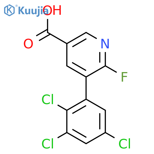 6-Fluoro-5-(2,3,5-trichlorophenyl)nicotinic acid structure